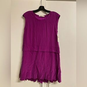 AIKO 100% Silk Pleated mini dress / SIZE 0